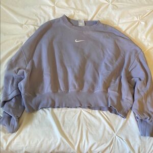 Nike Lavender Cropped Sweatshirt